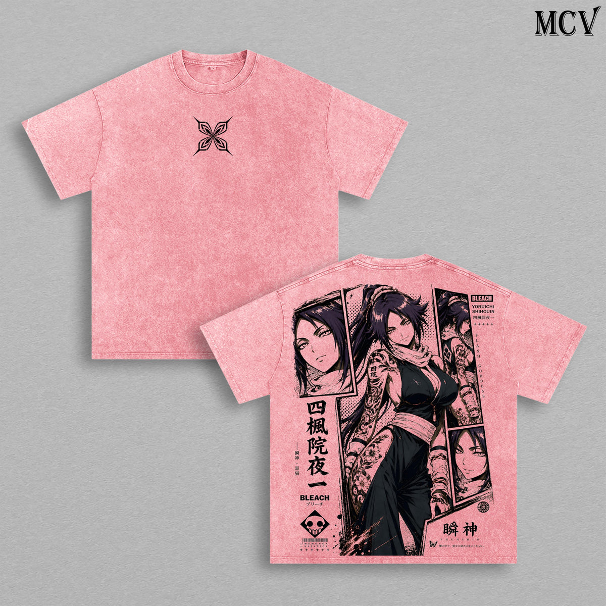 Yoruichi Shihōin Bleach Irezumi Flash Goddess Anime Vintage Washed Tee