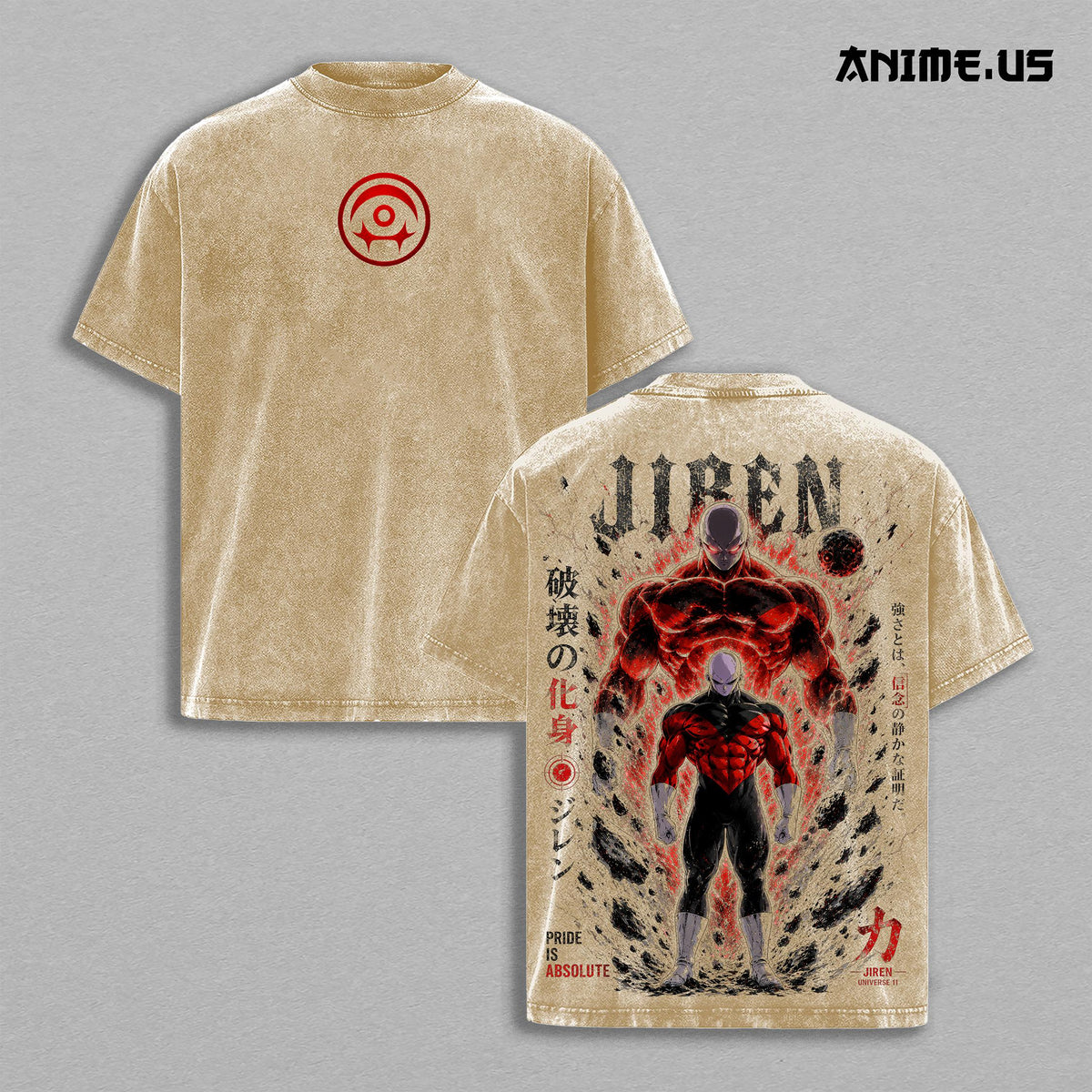 Jiren Universe 11 DBS Anime Vintage Washed Tee
