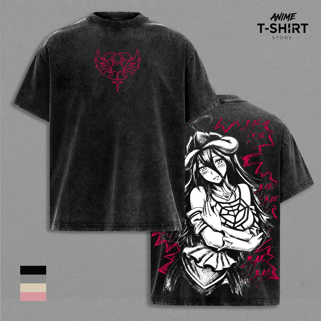 Albedo Graphic Anime Vintage Washed Tee