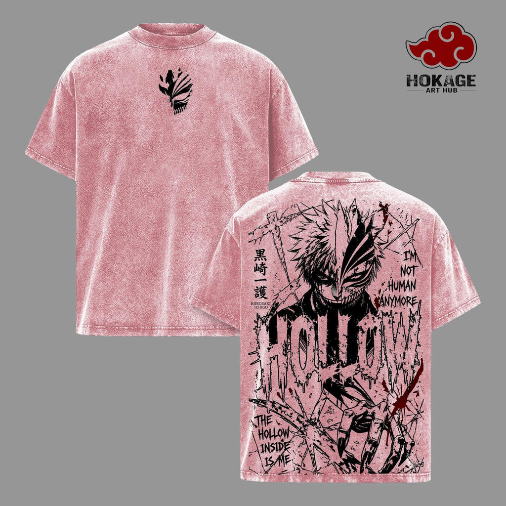 Ichigo Kurosaki x Bleach Hollow Anime Vintage Washed Tee