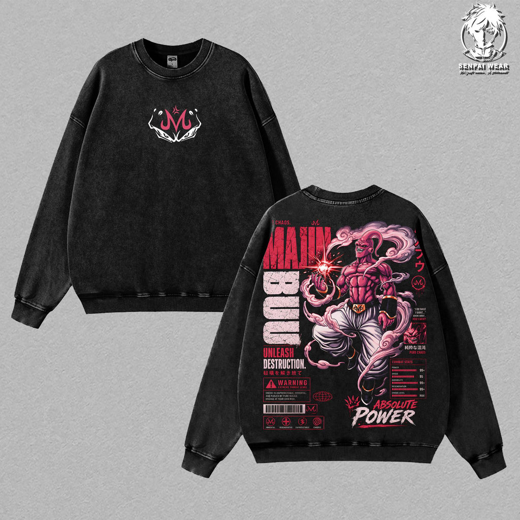 Majin Buu Majin Form DBZ Anime Vintage Washed Tee