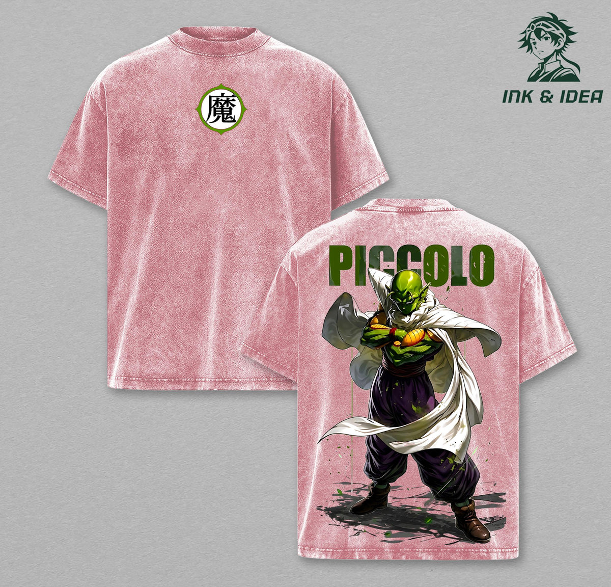 Piccolo DBZ Demon Symbol Anime Vintage Washed Tee