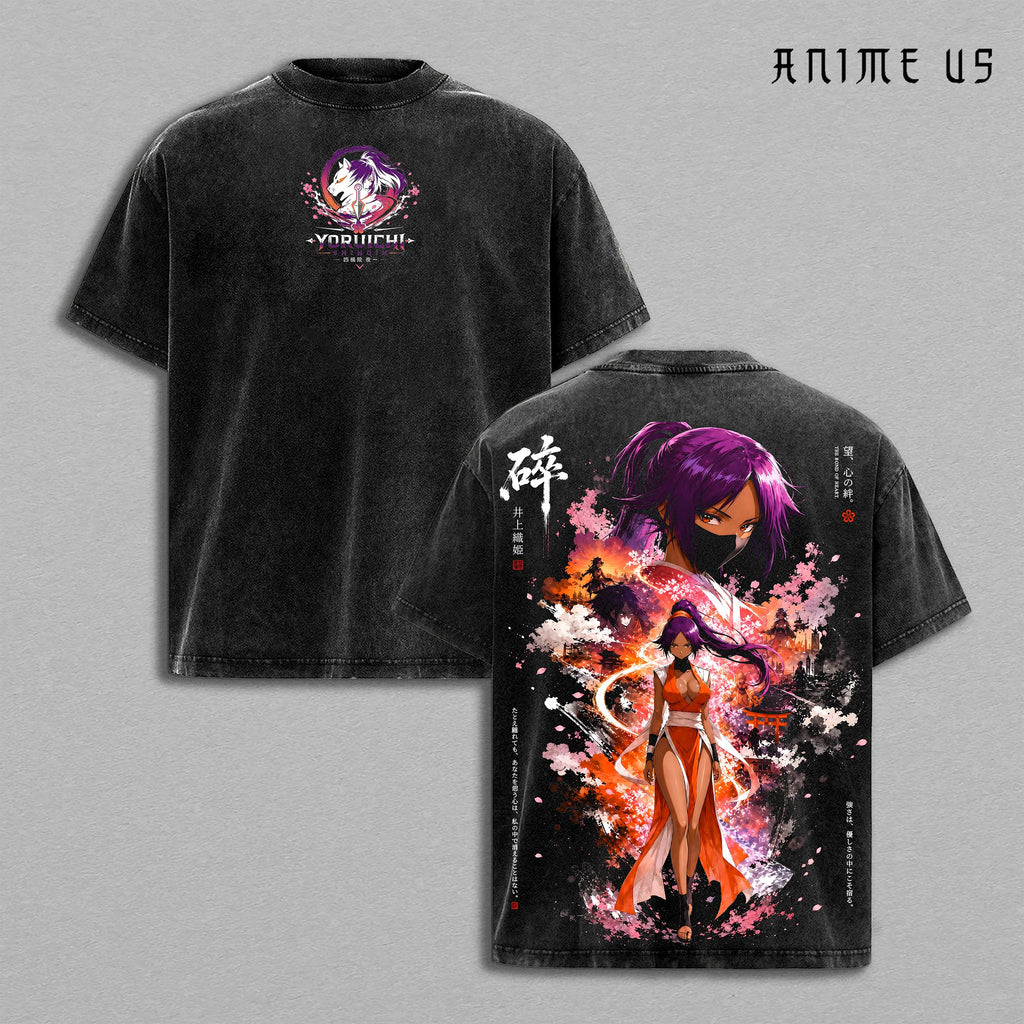 Yoruichi Shihoin Bleach Thunder Goddess Anime Vintage Washed Tee
