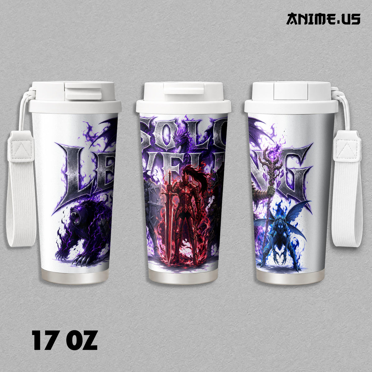 Solo Leveling Shadow Army Anime Tumbler 17oz 24oz 30oz