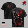 Sasori Akatsuki Naruto Anime Vintage Washed Tee