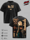 Android 18 DBZ Android No.18 Anime Vintage Washed Tee