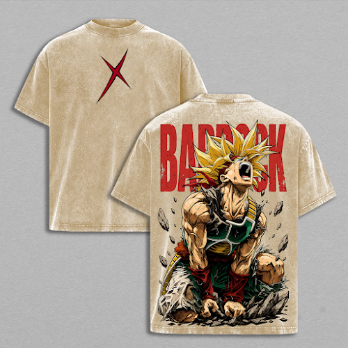 Bardockkk Legendary Saiyan Father DBZ Anime Vintage Washed Tee