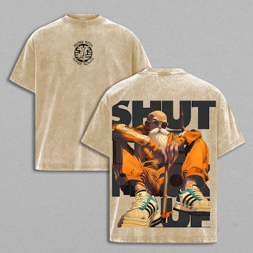 Master Roshi DBZ Anime Vintage Washed Tee