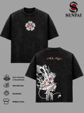 Asta Black Clover Dark Fantasy Anime Vintage Washed Tee