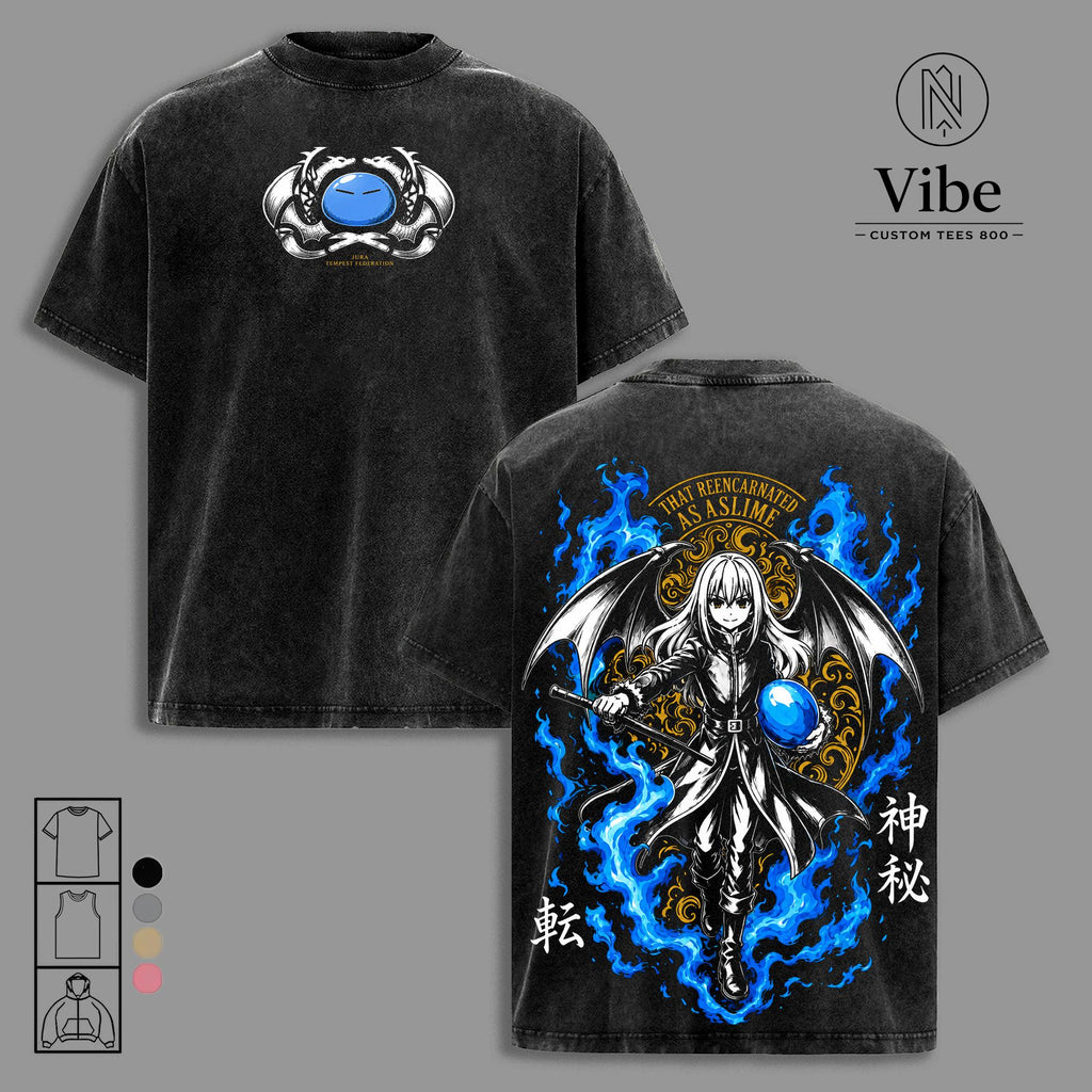 Rimuru Tempest That Time I Got Reincarnated As A Slime Vintage Washed Tee