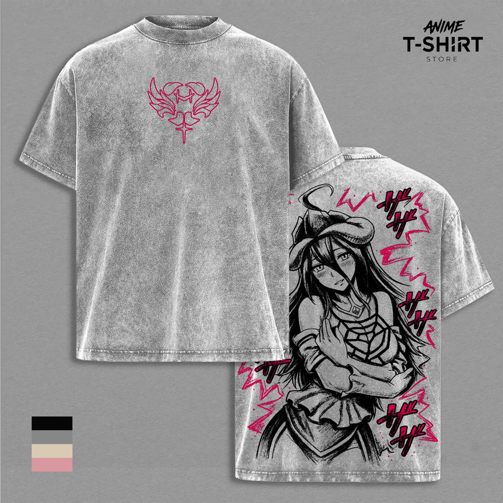 Albedo Graphic Anime Vintage Washed Tee
