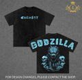 God Of The World Godzilla V.2 Monsterverse Kaiju Vintage Washed Tee