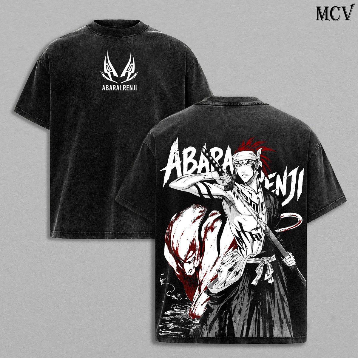 Abarai Renji Bleach Zabimaru Anime Vintage Washed Tee