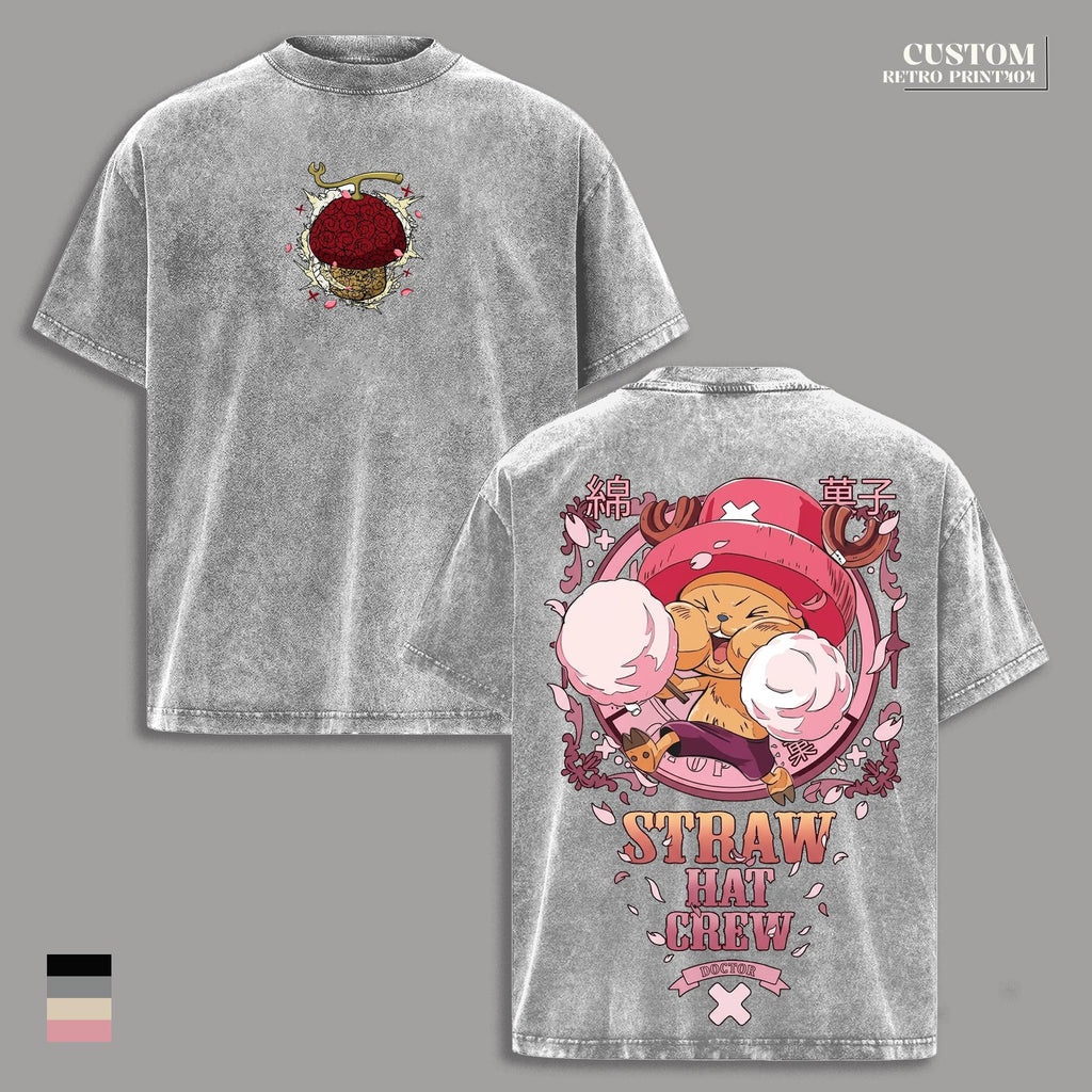 Tony Tony Chopper One Piece Anime Vintage Washed Tee