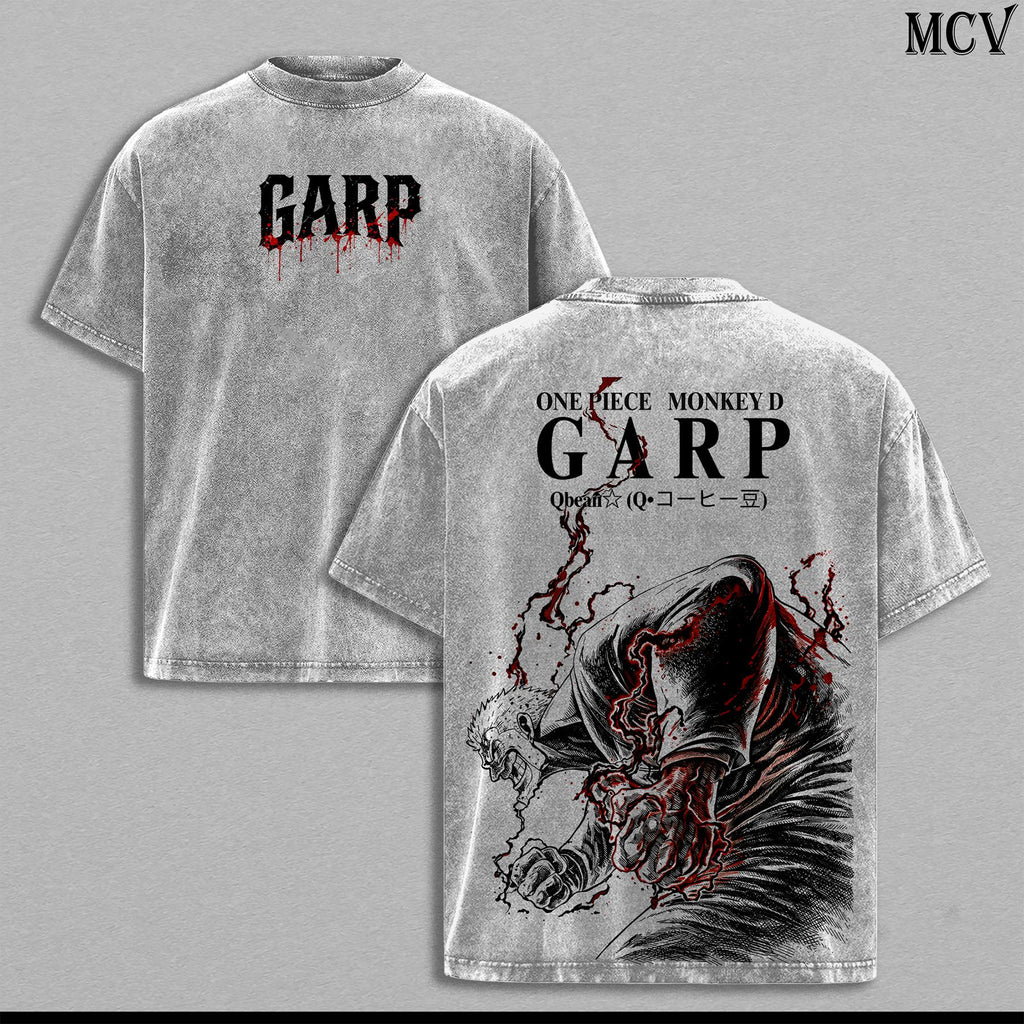 Garp OnePie Marine Legend Anime Vintage Washed Tee