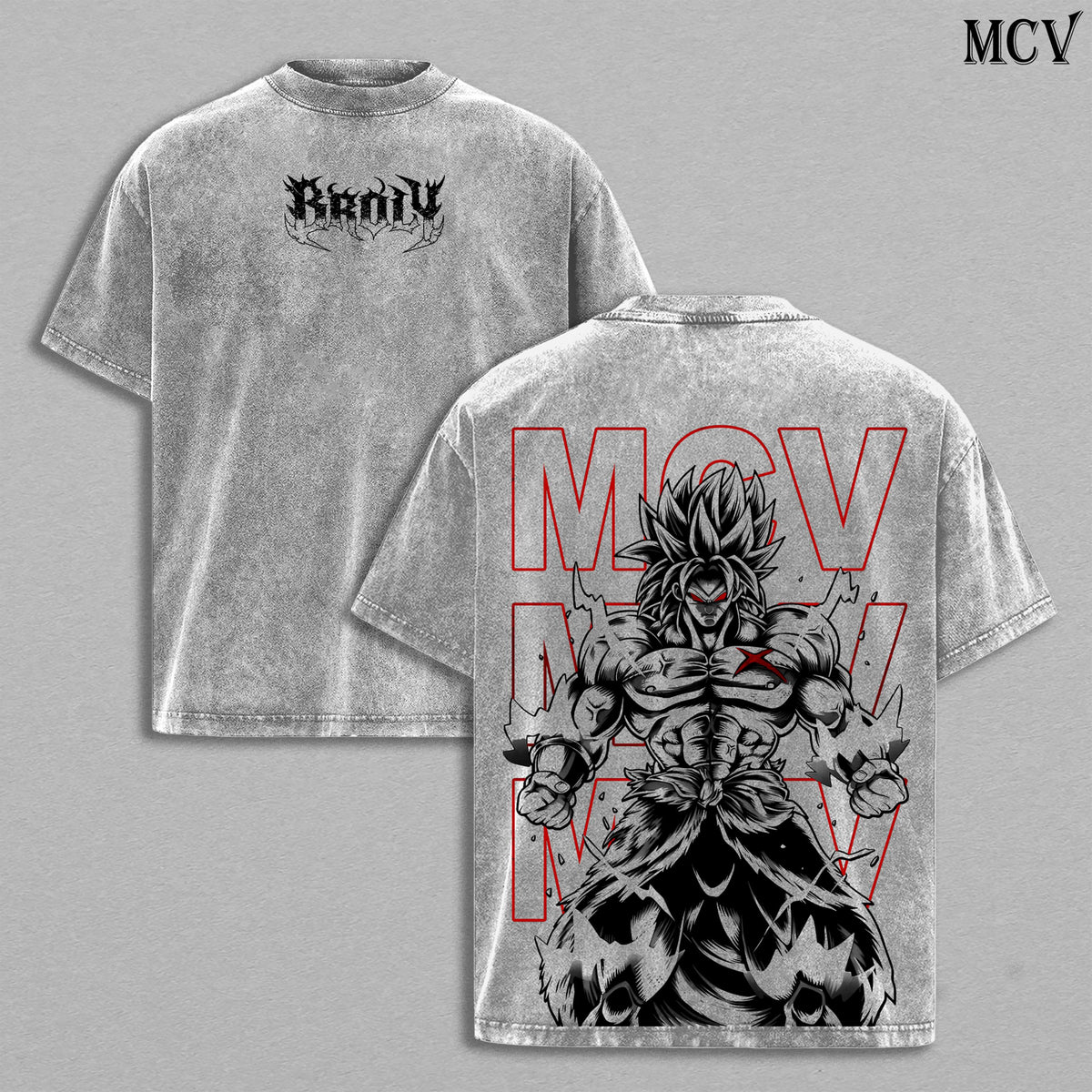 Broly DBZ Legendary Super Saiyan Anime Vintage Washed Tee