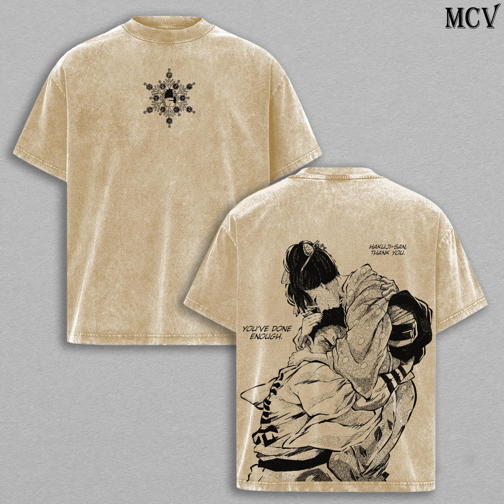 Akaza vs Koyuki Demon Slayer Ver.2 Anime Vintage Washed Tee