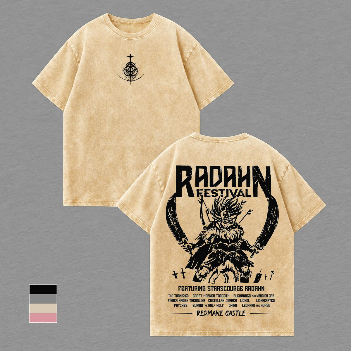 Starscourge Radahn Festival Elden Ring Vintage Washed Tee