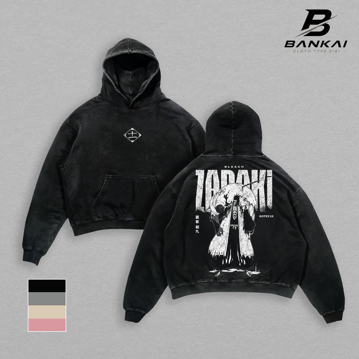 Zaraki Kenpachi Bleach T-Shirt, Soul Reaper Graphic Tee, Vintage Washed Anime Shirt, Hoodie, Sweatshirt, Tank Top, Oversized Streetwear Anime Merch