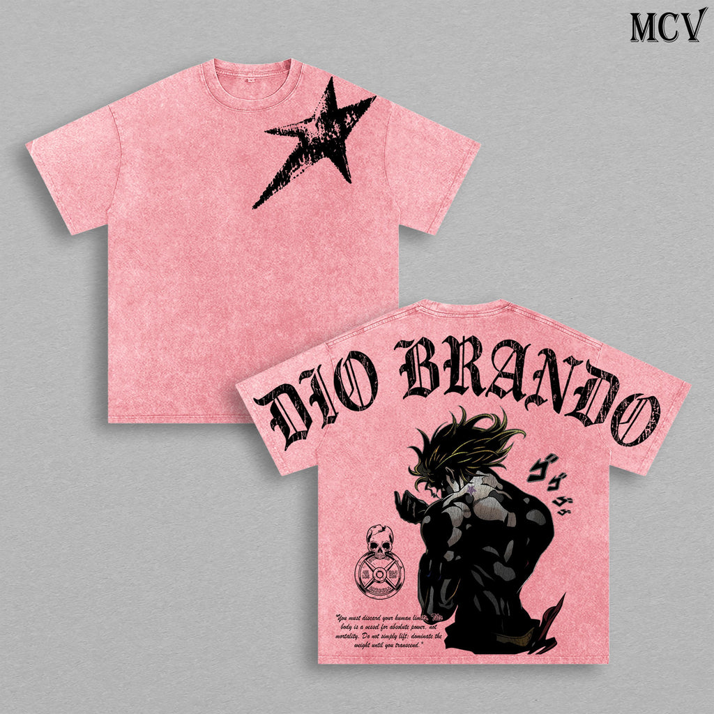 Dio Brando Scary Monsters JoJo’s Bizarre Adventure Anime Washed Tee