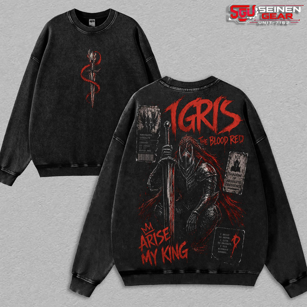 Igris Arise My King Solo Leveling Anime Vintage Washed Tee