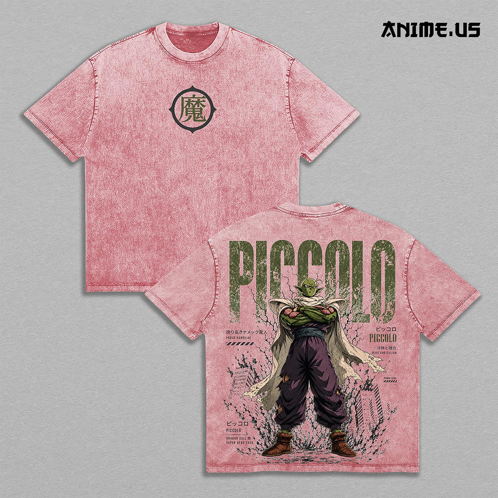 Piccolo DBZ Namekian Warrior Anime Vintage Washed Tee