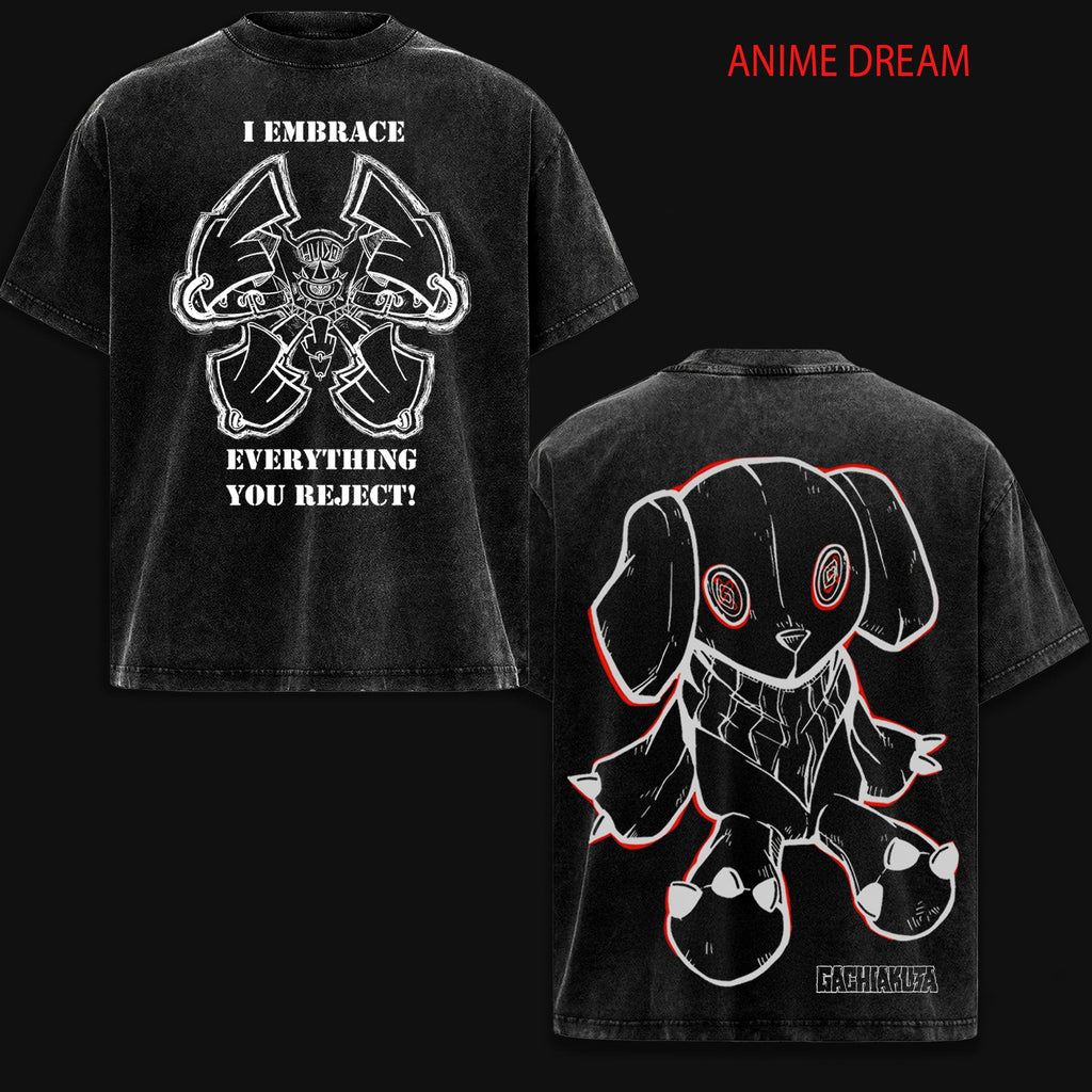 Gachiakuta Anime Double Printed Vintage Washed Tee