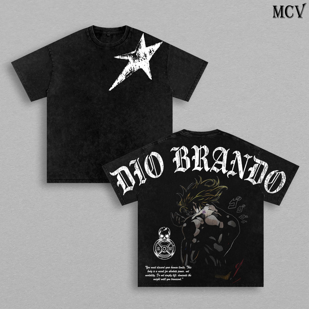 Dio Brando Scary Monsters JoJo’s Bizarre Adventure Anime Washed Tee