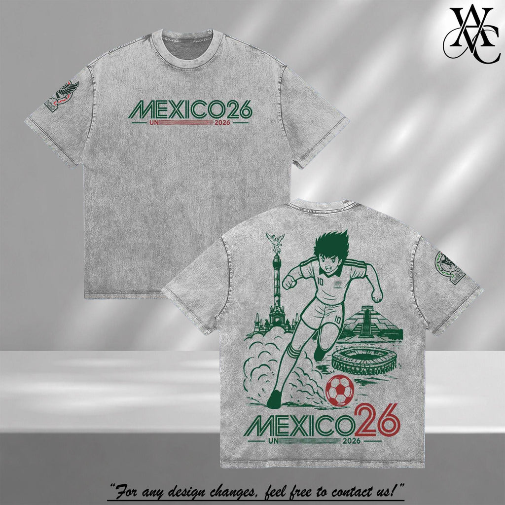 Mexico Soccer New Champions V2 Vintage Washed Tee