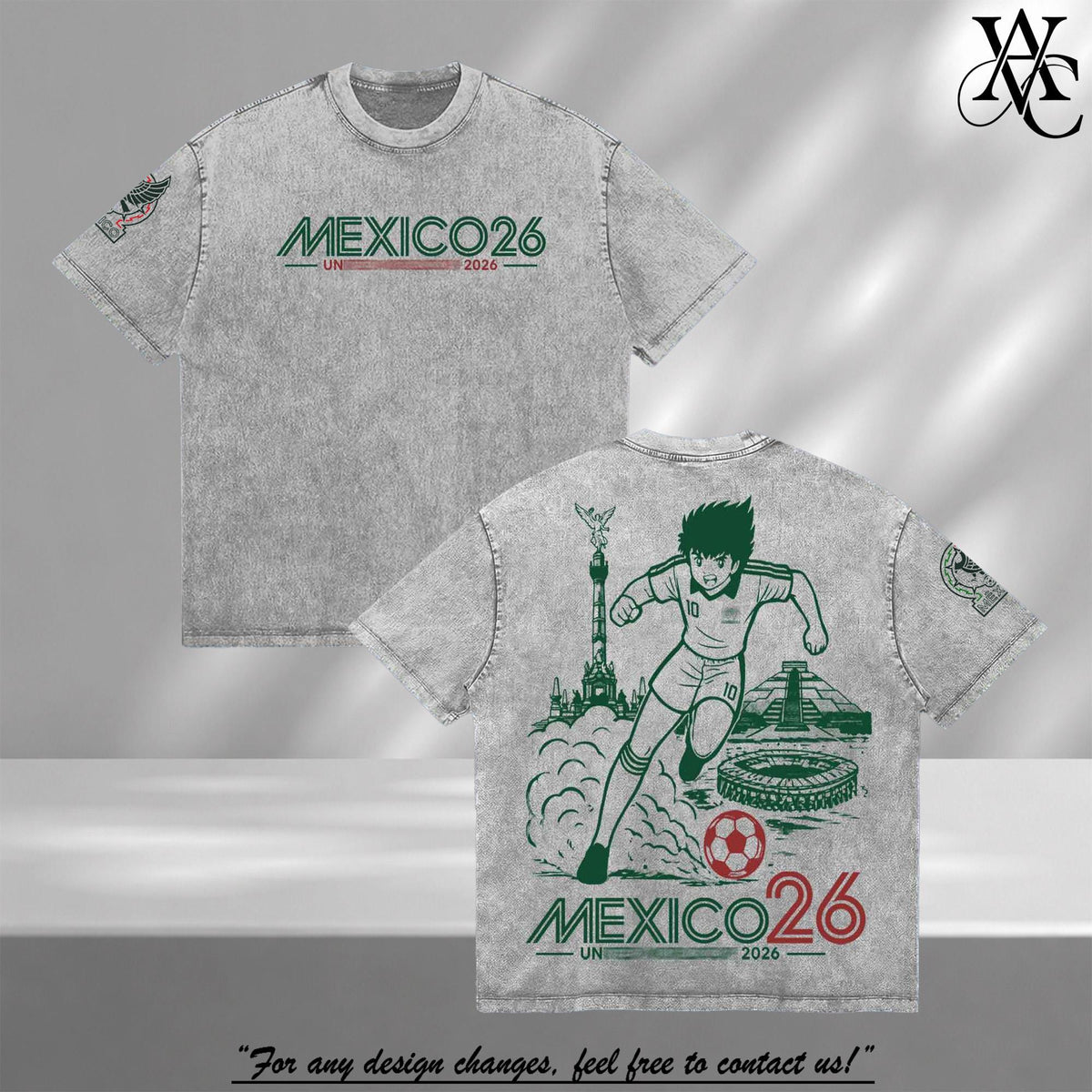 Mexico Soccer New Champions V2 Vintage Washed Tee