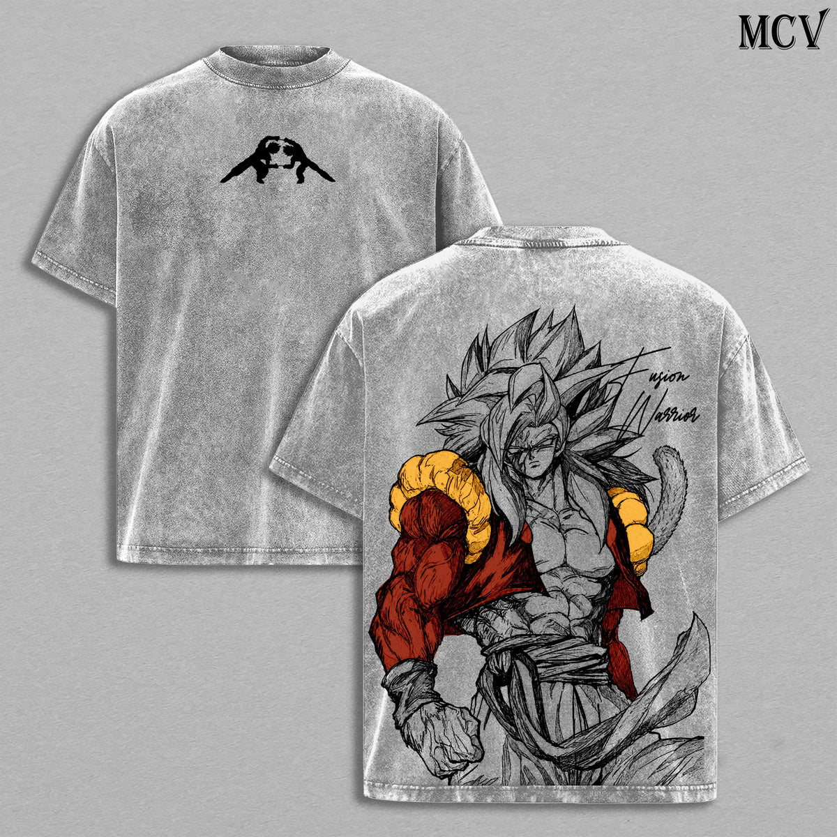 Gogeta DBZ SSJ4 Fusion Warrior Anime Vintage Washed Tee