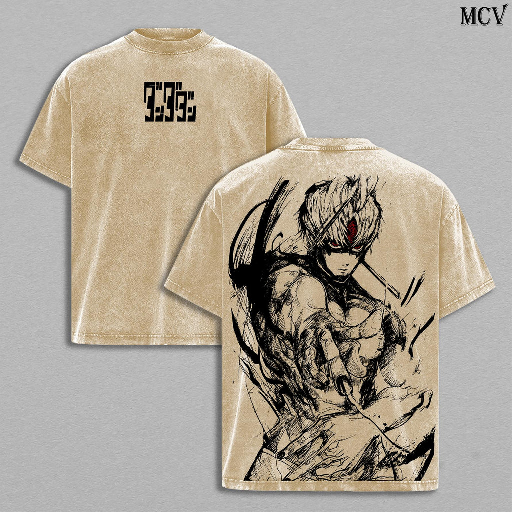 Jin Enjoji Jiji Dandadan Anime Vintage Washed Tee
