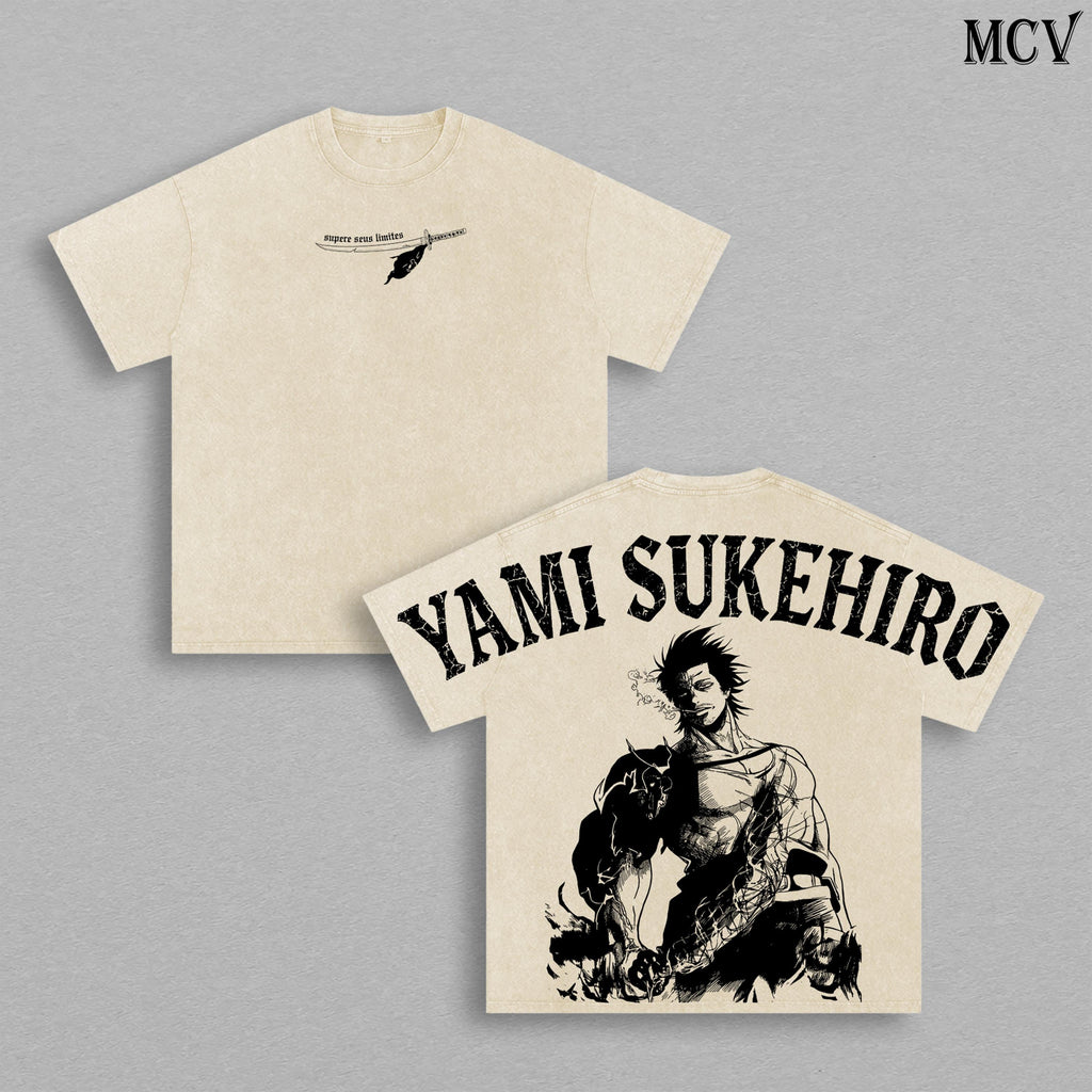 Yami Sukehiro Black Bulls Black Clover Anime Vintage Washed Tee