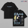 Death Note Characters Anime Vintage Washed Tee