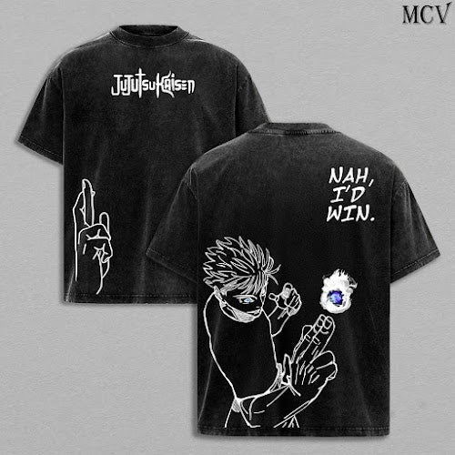 Gojo Satoru Jujutsu Kaisen Culling Game Prelude Anime Vintage Washed Tee