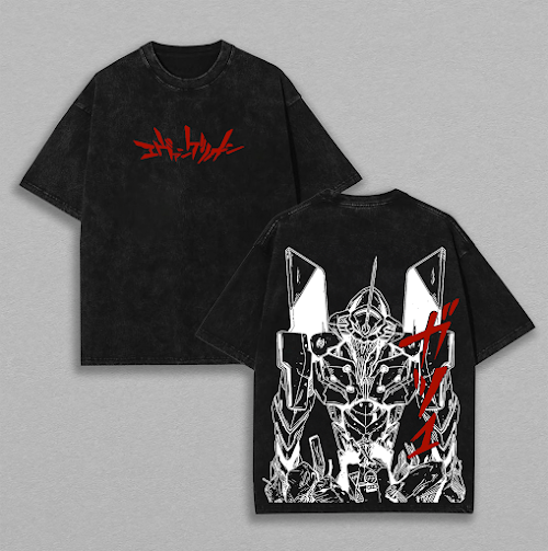 Limited EVA Unit 01 Shin Seiki Evangelion Anime Vintage Washed Tee