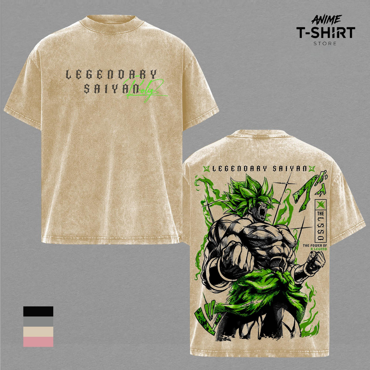 Broly - DBZ Legendary Super Saiyan DBZ Vintage Washed Shirt Anime Graphic Tee Gift for DBZ Fans