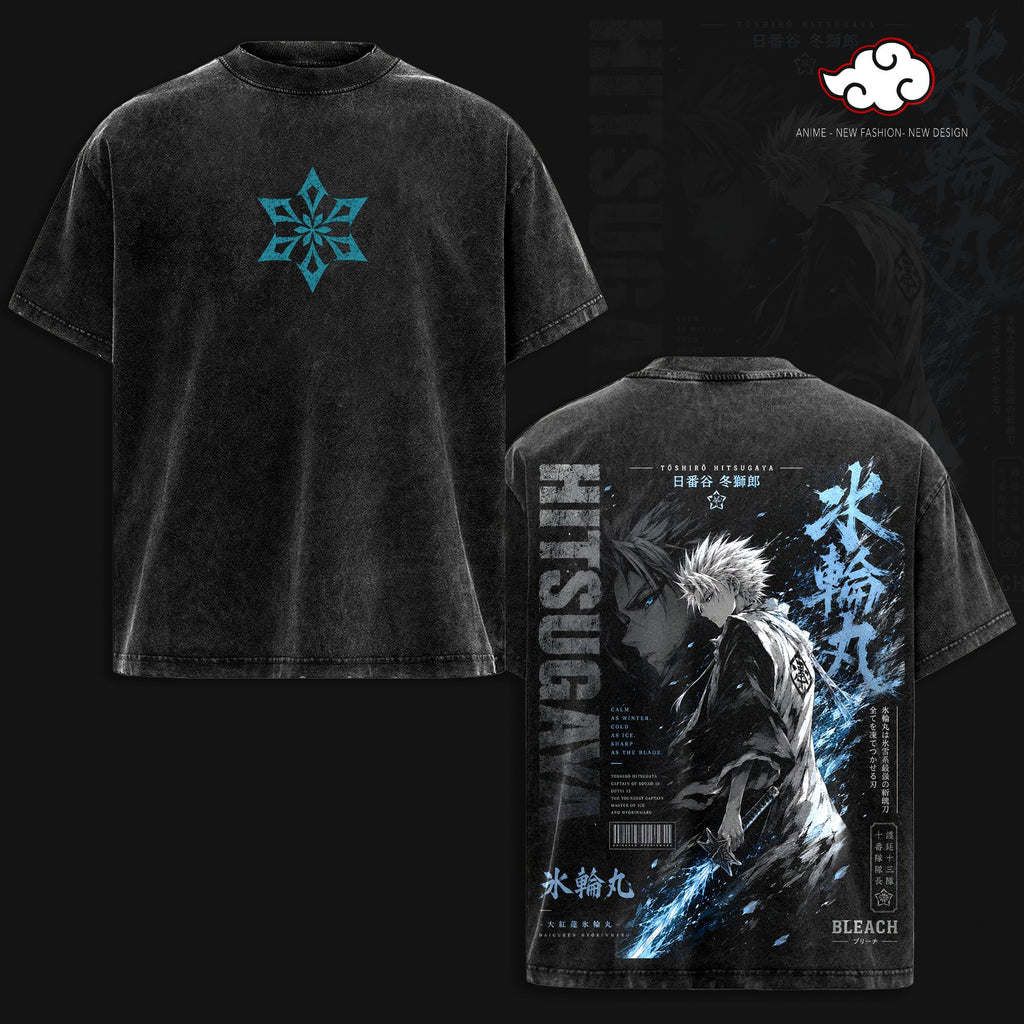 Toshiro Hitsugaya Bleach TYBW Anime Vintage Washed Tee