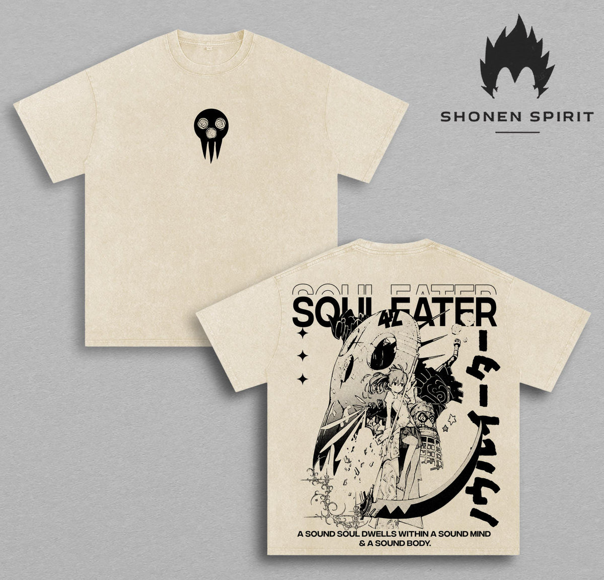 Maka Albarn & Soul Eater Evans Soul Eater Anime Vintage Washed Tee