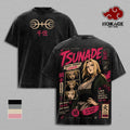 Tsunade NRT Anime Double Printed Vintage Washed Tee Unisex Oversize Anime Manga Washed Heavyweight Cotton T-shirt