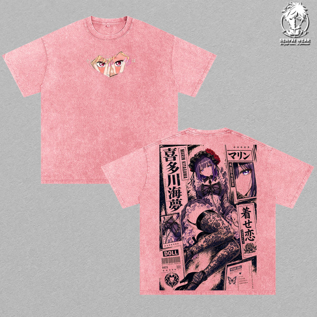 Marin Kitagawa My Dress-Up Darling Anime Vintage Washed Tee