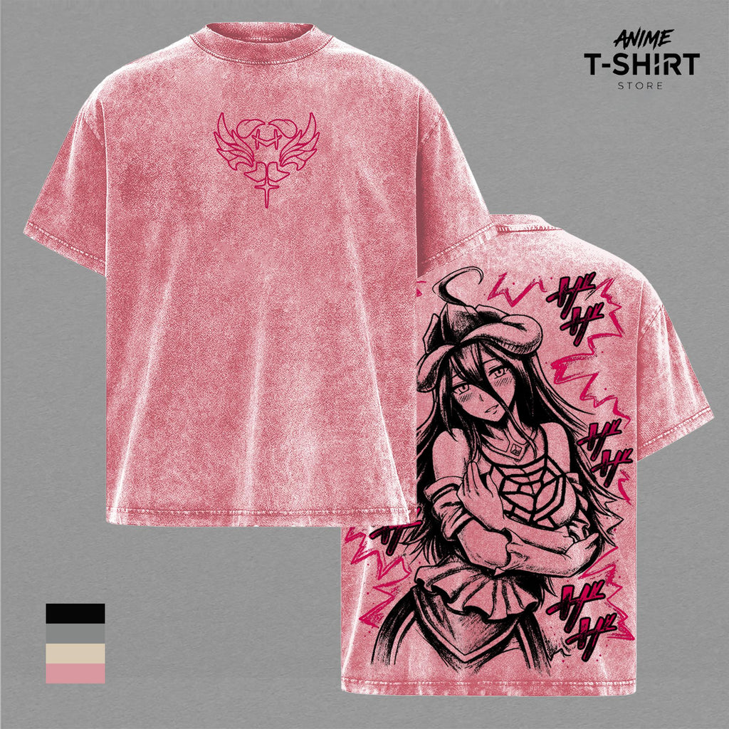 Albedo Graphic Anime Vintage Washed Tee