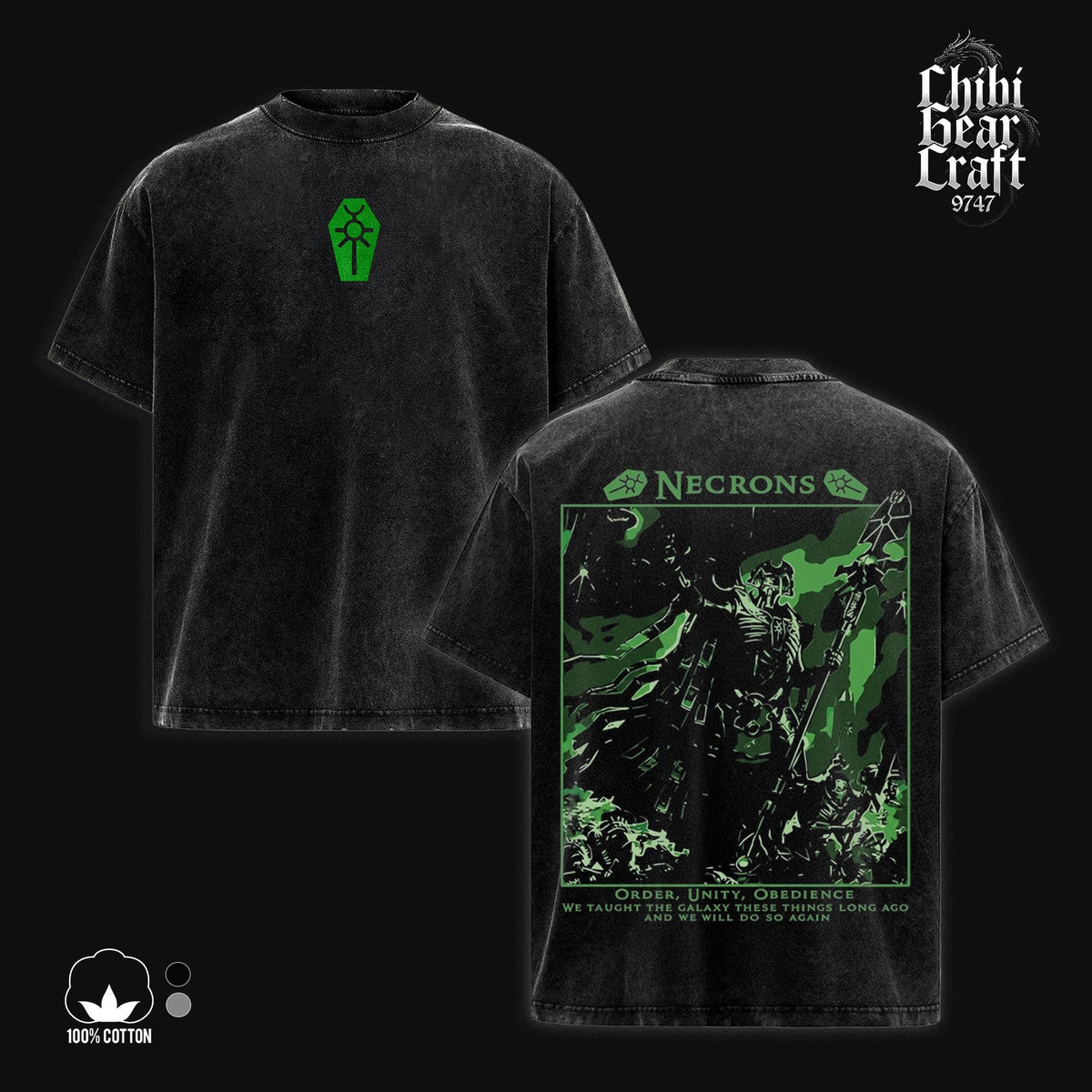 Necrons Silent King Szarekh Warhammer 40K Vintage Washed Tee