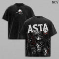 Asta Black Clover Anti Magic Knight Anime Vintage Washed Tee