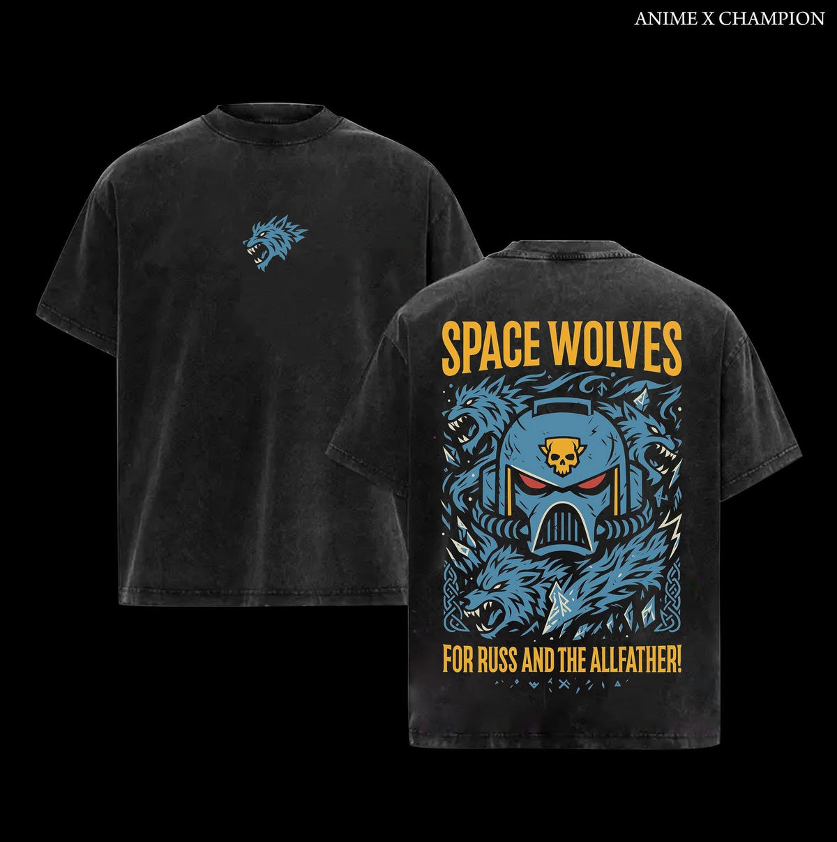 Space Wolves Warhammer 40K New Vintage Washed Tee