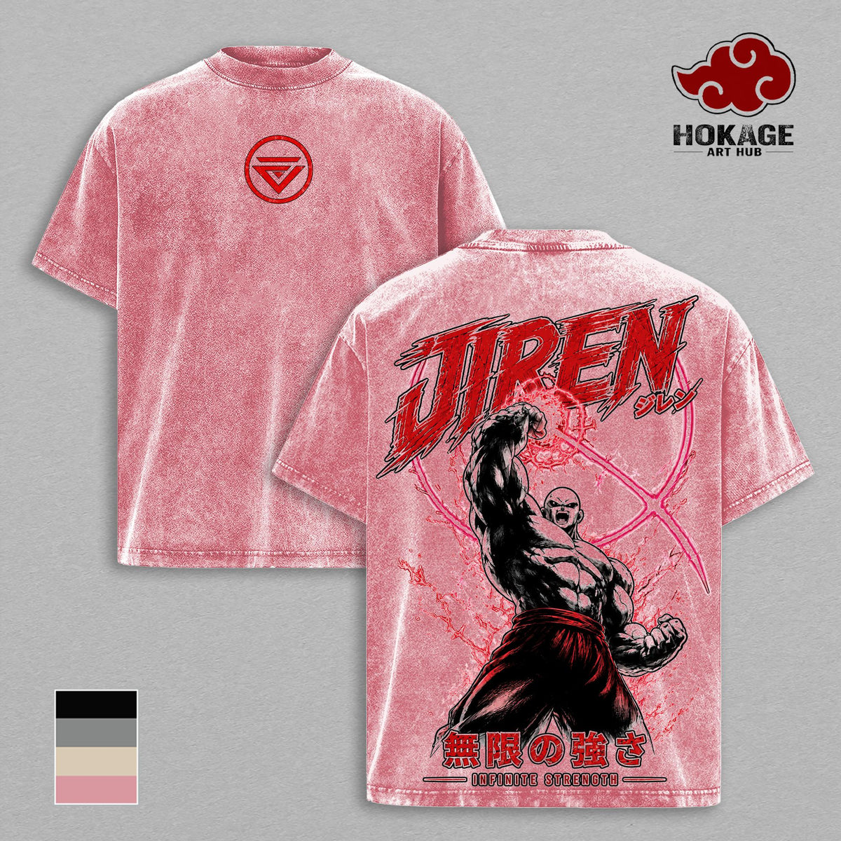Jiren DBZ Anime Vintage Washed Tee