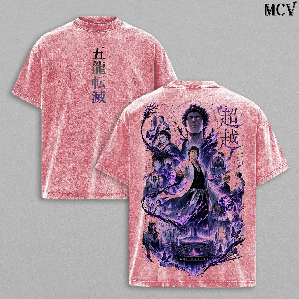 Sosuke Aizen Bleach Anime Vintage Washed Tee