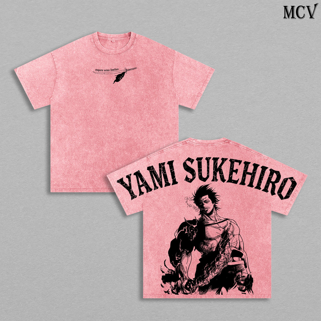 Yami Sukehiro Black Bulls Black Clover Anime Vintage Washed Tee