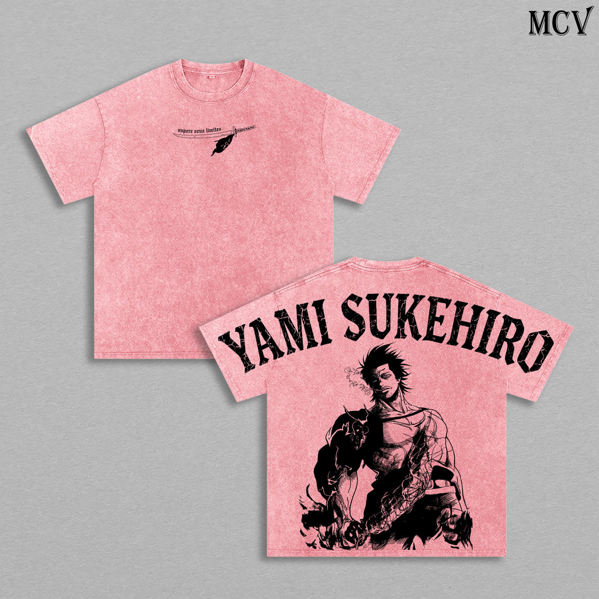 Yami Sukehiro Black Bulls Black Clover Anime Vintage Washed Tee