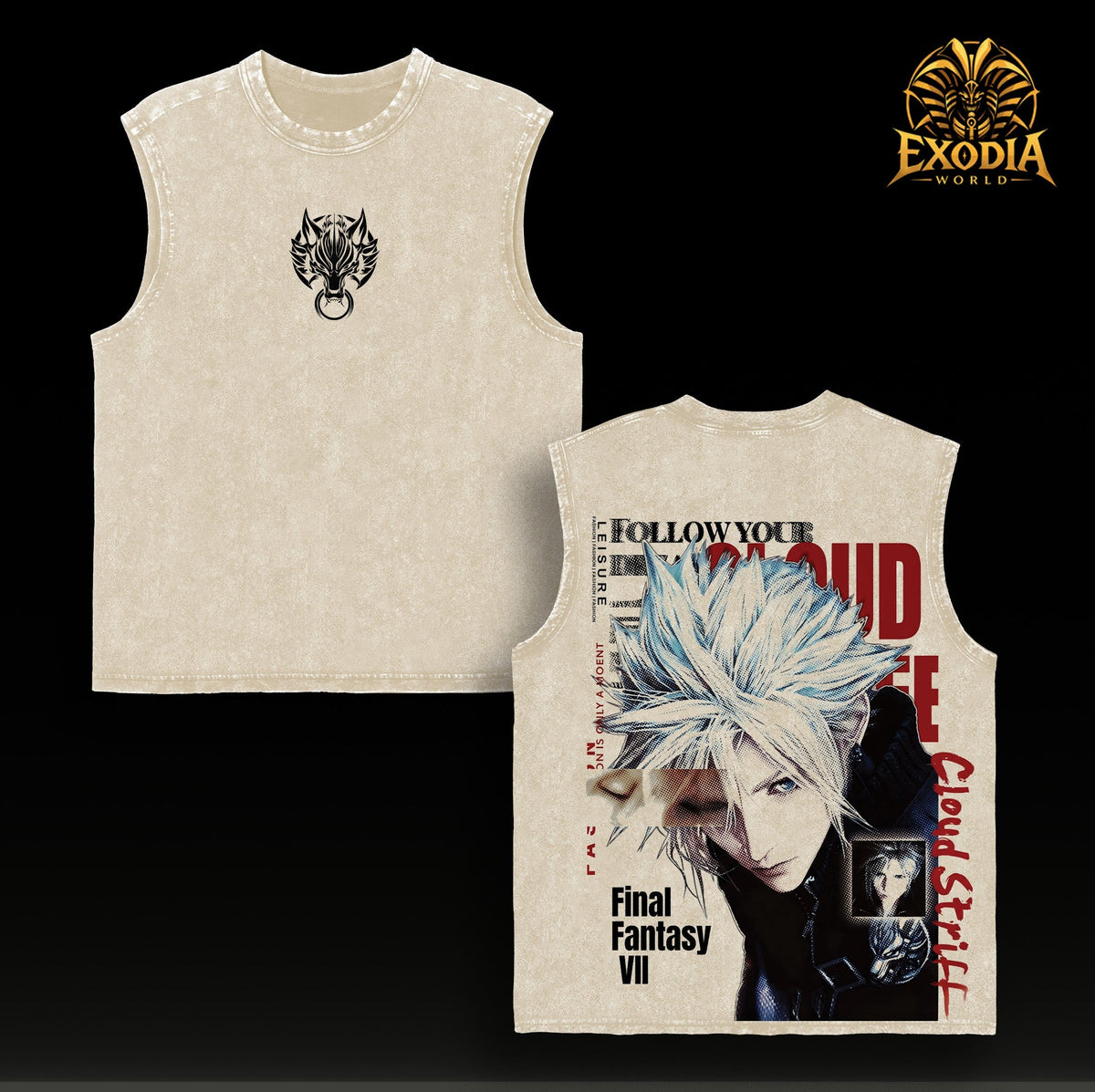Cloud Strife Tanktop - Apricot